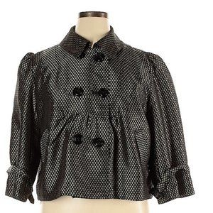 Black  & Tan Honeycomb Blazer Jacket Apt 9‎